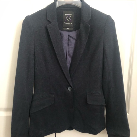 Aritzia Talula Navy Boyfriend Blazer Size 2 - Picture 2 of 5